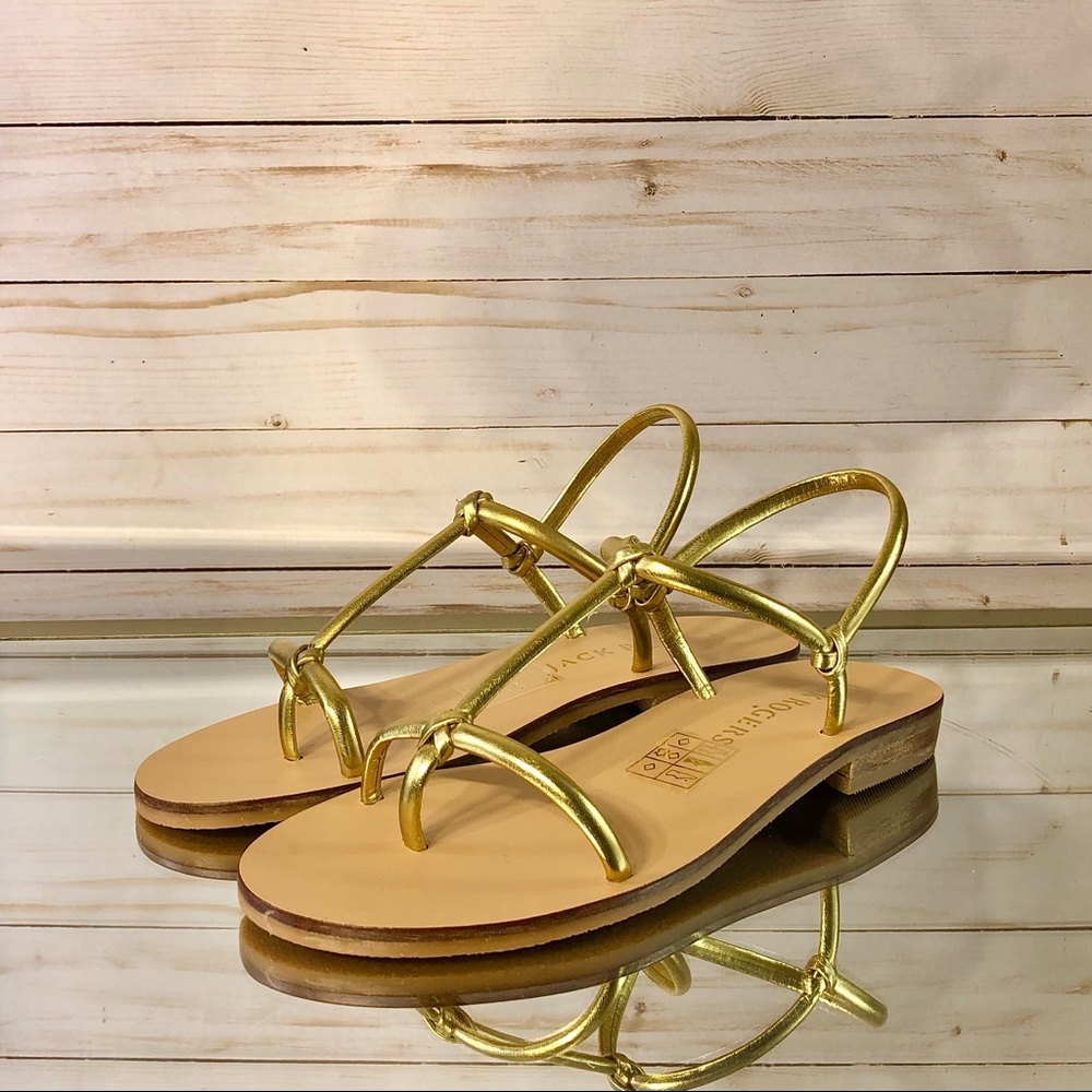 NIB Jack Rogers Bea Gold Sandals